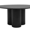 Table basse design bois noir L78 cm HOLLEN