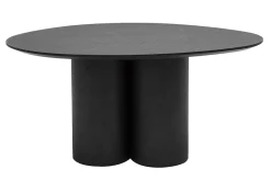 Table basse design bois noir L78 cm HOLLEN