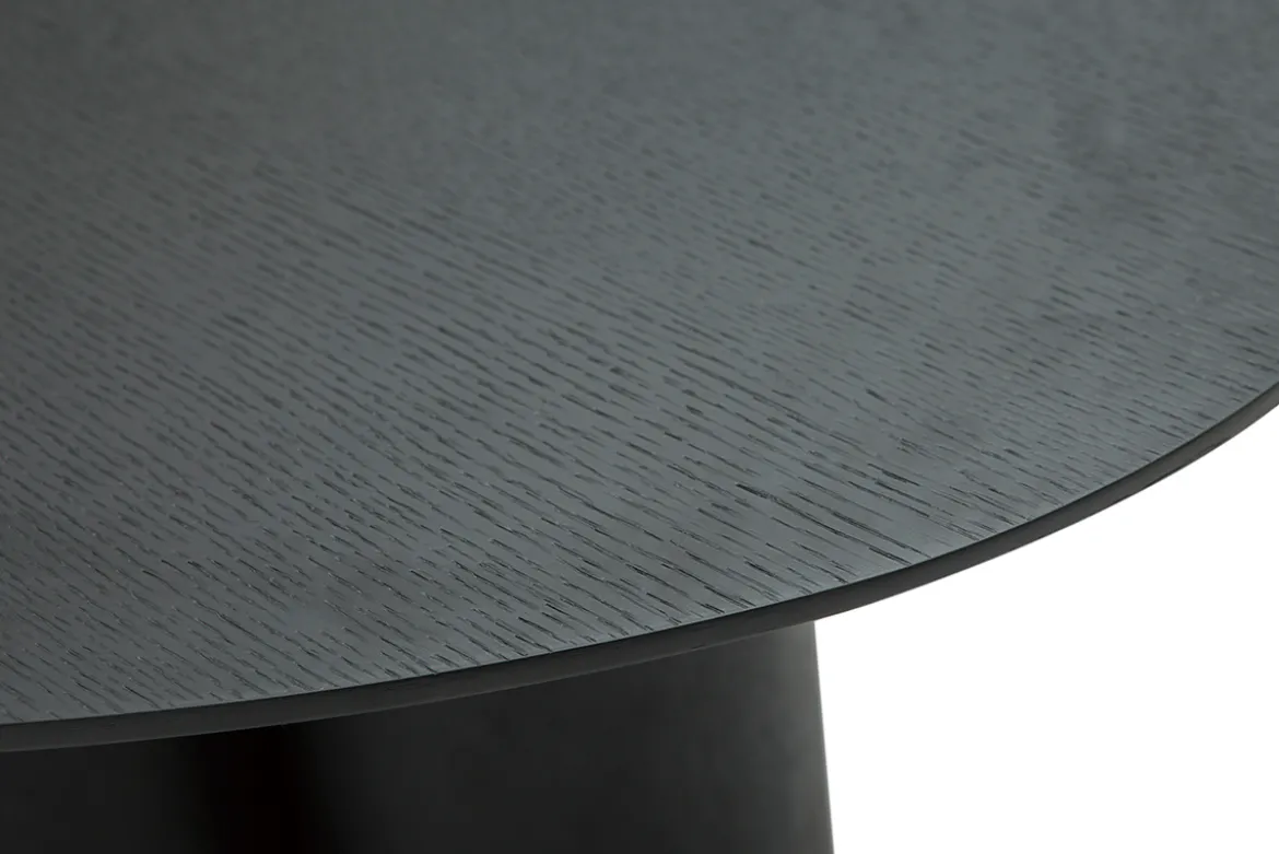 Table basse design bois noir L78 cm HOLLEN