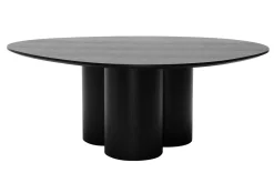 Table basse design bois noir L100 cm HOLLEN