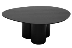 Table basse design bois noir L100 cm HOLLEN