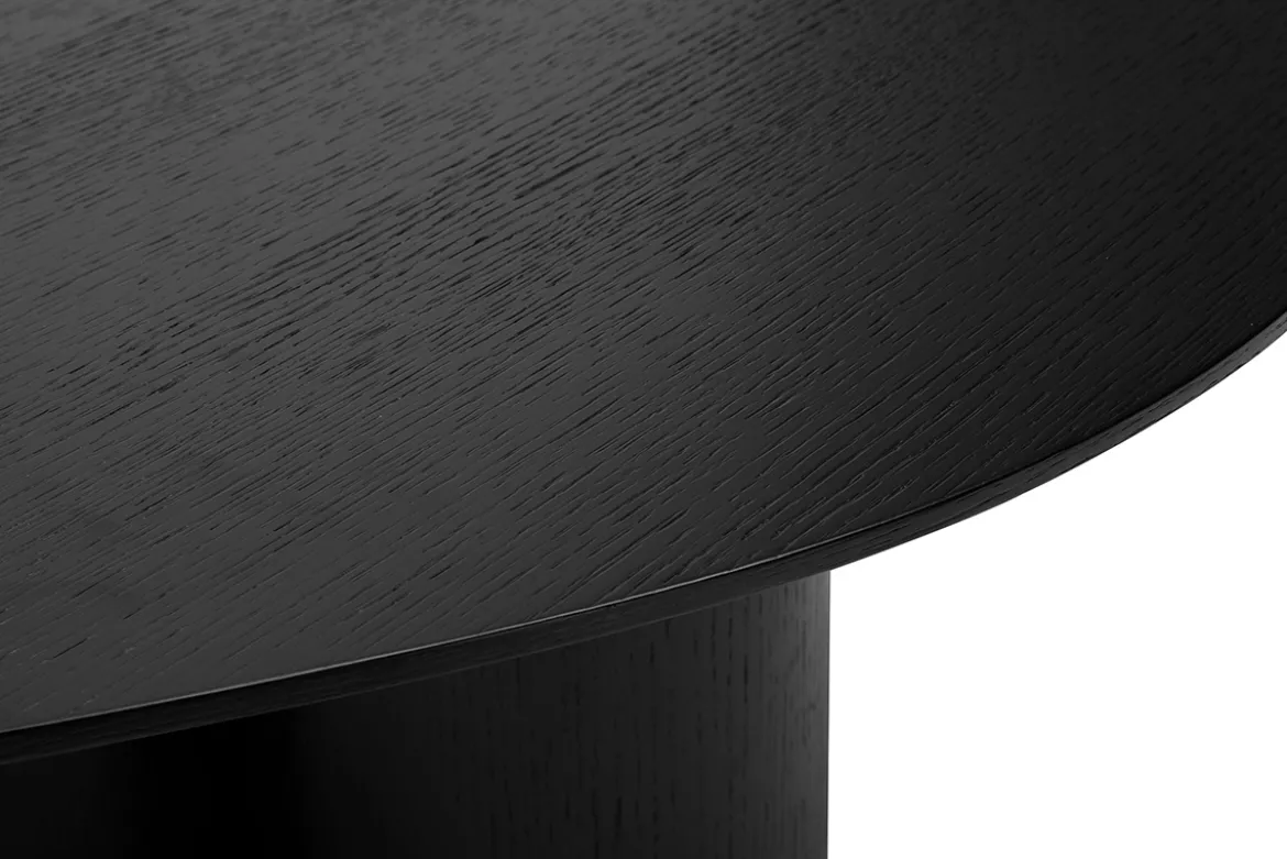 Table basse design bois noir L100 cm HOLLEN