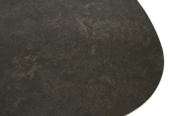 Table basse design en céramique noire et métal L100 cm LEWA