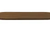 Table basse design ovale en bois foncé noyer L120 cm ASSA