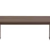 Table basse design rectangulaire en bois foncé noyer L120 cm KUALA