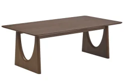 Table basse design rectangulaire en bois foncé noyer L120 cm KUALA