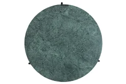 Table basse design ronde en marbre vert D90 cm BUMCELLO