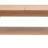 Table basse extensible rectangulaire en bois clair L90-120 cm VILI