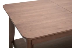 Table basse extensible rectangulaire en bois foncé L90-120 cm VILI