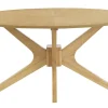 Table basse ovale bois clair chêne L90 cm DIELLI