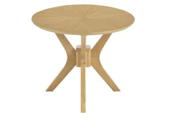 Table basse ovale bois clair chêne L90 cm DIELLI