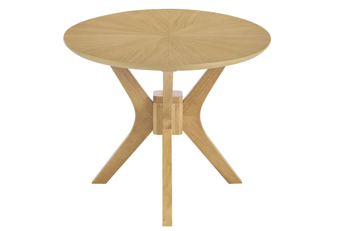 Table basse ovale bois clair chêne L90 cm DIELLI