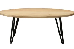 Table basse ovale bois manguier massif L100 cm VIBES