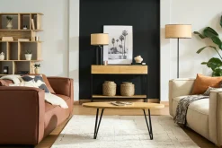 Table basse ovale bois manguier massif L100 cm VIBES