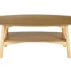 Table basse ovale en bois clair L120 cm HANAE