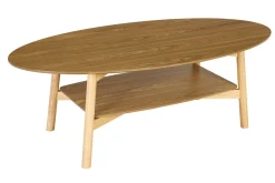 Table basse ovale en bois clair L120 cm HANAE