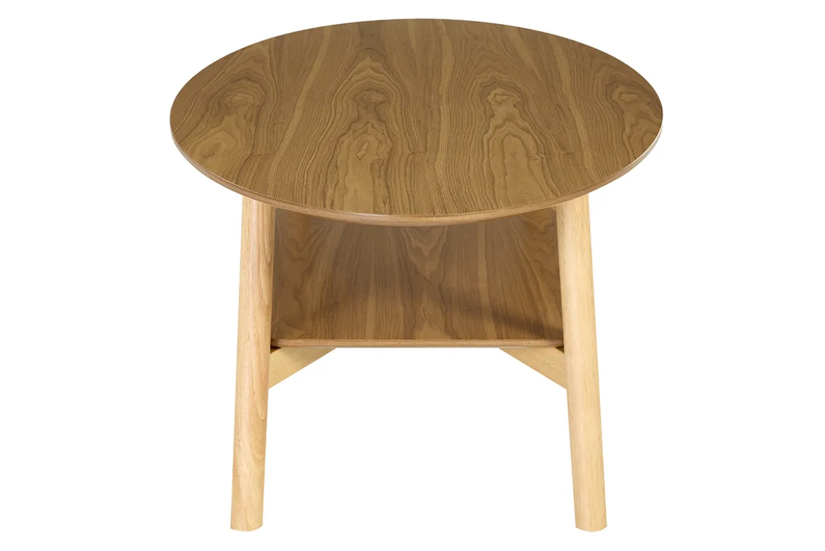 Table basse ovale en bois clair L120 cm HANAE