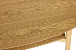 Table basse ovale en bois clair L120 cm HANAE