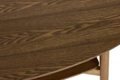 Table basse ovale en bois foncé L120 cm HANAE