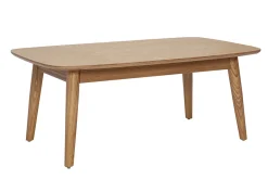 Table basse rectangulaire bois clair frêne L100 cm NORDECO