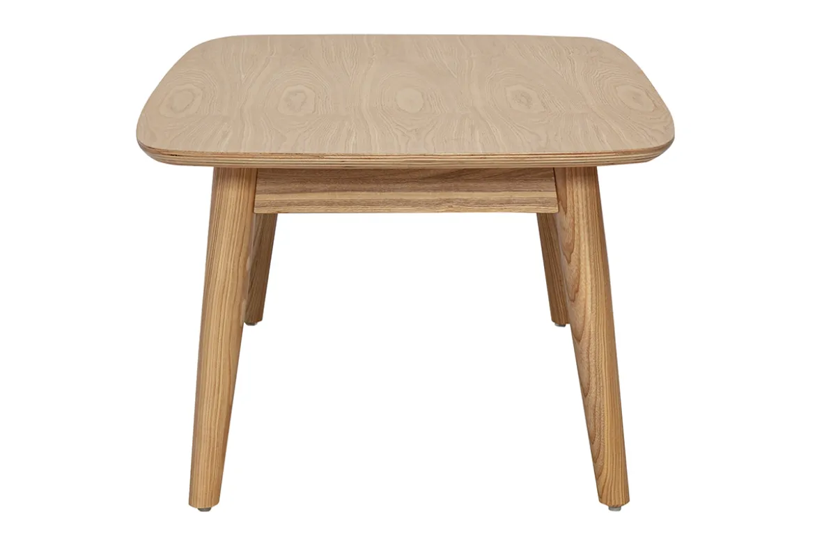 Table basse rectangulaire bois clair frêne L100 cm NORDECO