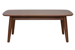 Table basse rectangulaire bois foncé noyer L100 cm NORDECO