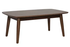 Table basse rectangulaire bois foncé noyer L100 cm NORDECO
