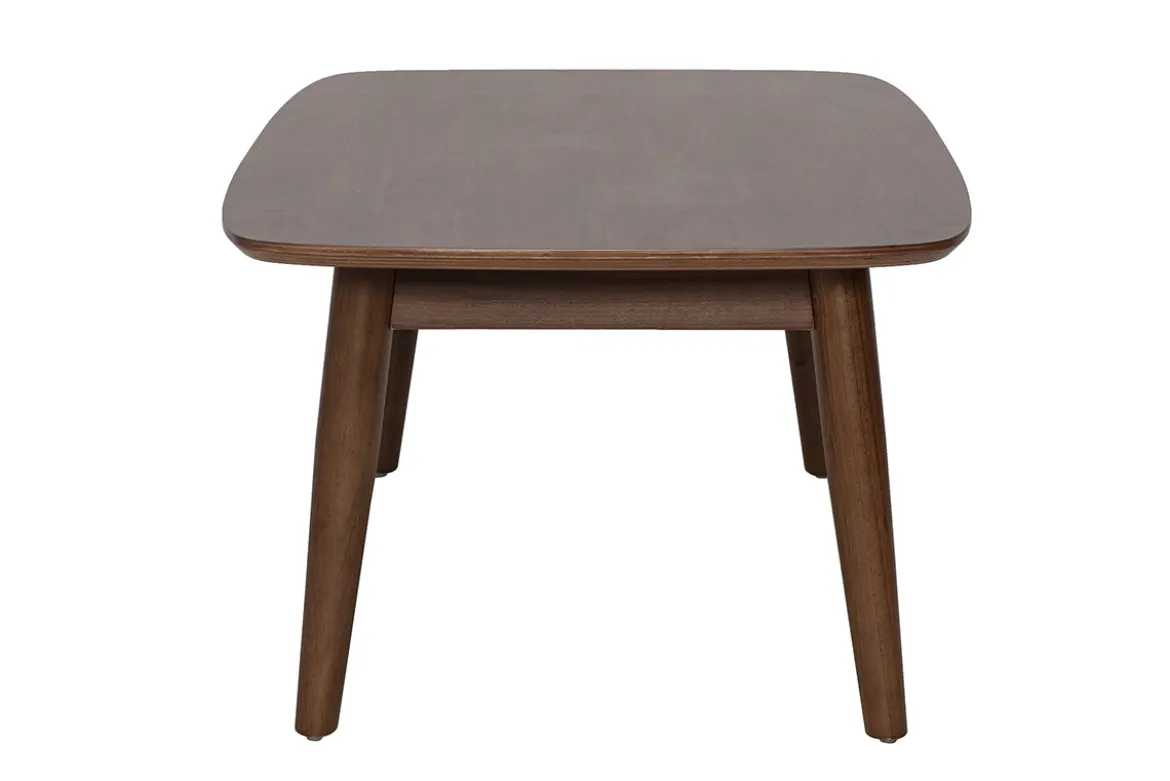 Table basse rectangulaire bois foncé noyer L100 cm NORDECO