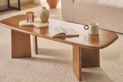 Table basse rectangulaire en bois manguier massif teinté L120 cm SOTA