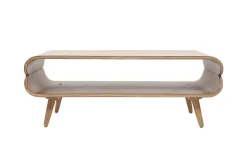 Table basse rectangulaire scandinave bois clair L118 cm TAKLA