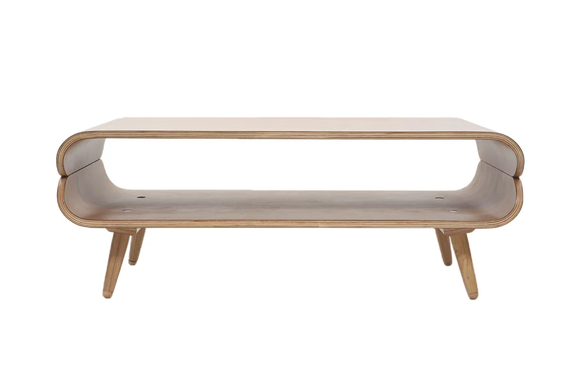 Table basse rectangulaire scandinave bois clair L118 cm TAKLA