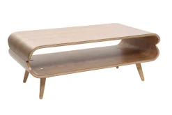 Table basse rectangulaire scandinave bois clair L118 cm TAKLA