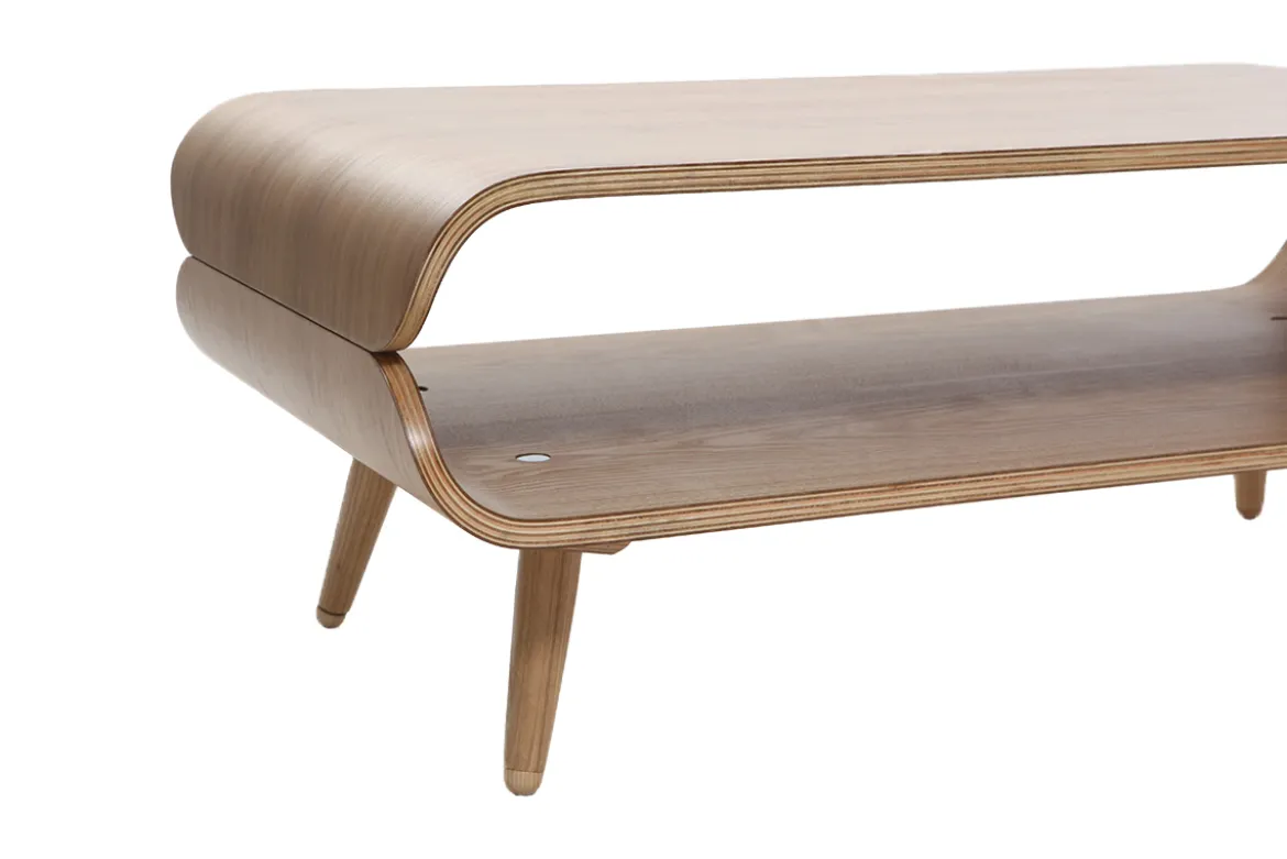Table basse rectangulaire scandinave bois clair L118 cm TAKLA