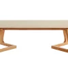 Table basse rectangulaire scandinave bois clair L150 cm JUKE