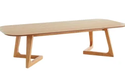 Table basse rectangulaire scandinave bois clair L150 cm JUKE