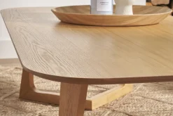 Table basse rectangulaire scandinave bois clair L150 cm JUKE
