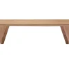 Table basse rectangulaire scandinave bois clair L120cm FIFTIES