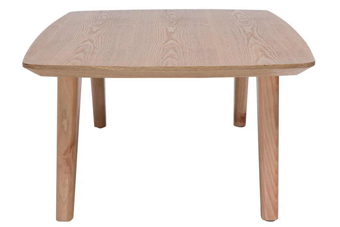 Table basse rectangulaire scandinave bois clair L120cm FIFTIES