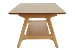 Table basse rectangulaire scandinave finition chêne L120 cm BAKAR