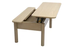 Table basse relevable finition bois chêne L100 cm BOLSO