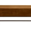Table basse relevable industrielle bois manguier massif teinté et métal noir L110 cm YPSTER