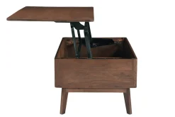 Table basse relevable rectangulaire bois foncé manguier massif L100 cm ALDA