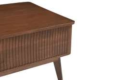 Table basse relevable rectangulaire bois foncé manguier massif L100 cm ALDA