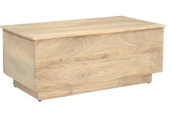 Table basse relevable rectangulaire bois clair manguier massif L102 cm NEXO