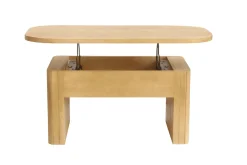 Table basse relevable rectangulaire bois manguier massif L100 cm LATIGO