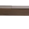 Table basse relevable rectangulaire bois foncé finition noyer et métal noir L103 cm SEDA