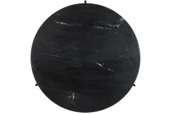 Table basse ronde design en marbre noir D90 cm BUMCELLO
