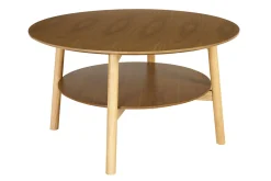 Table basse ronde en bois clair D80 cm MALVA