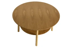 Table basse ronde en bois clair D80 cm MALVA