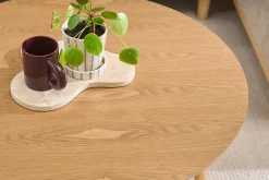 Table basse ronde en bois clair D80 cm MALVA